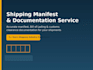 prepare and review your shipping manifest documentation