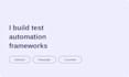 build a playwright or selenium automation framework with pom, bdd, API testing