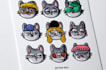 create cute individual stickers for whatsapp telegram or printing