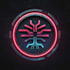 illustrate a cool cyberpunk, futuristic logo art