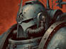 draw an epic warhammer 40k inspired grimdark character illustration