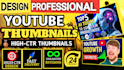 design professional youtube thumbnails