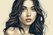 create a vector art style portrait of your photo