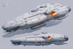create high quality concept art for spacecraft vehicles and spaceships