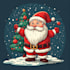 custom make christmas cartoon illustration concept art