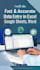 do fast and accurate data entry in ms excel and google sheets