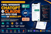 integrate chatgpt or claude API into your web or mobile app