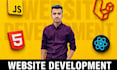 build custom website development HTML, CSS, PHP website
