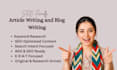 seo article writing and blog writing