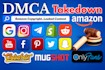 submit dmca takedown requests for copyrighted content