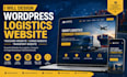 design wordpress logistics website, trucking website, cargo, transport website