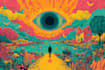 make trippy, psychedelic, surreal, illustrations designs
