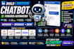 build linkedin chatbot claude code bot zapier n8n stripe integration  ads apify