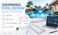 design swimming pool design , structural drawing and engineering design