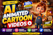 create ai animated cartoon videos