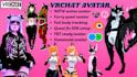 make vrchat furry avatar fursona humanoid fursuit with PC quest optimization