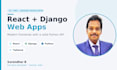 build a react web app or admin dashboard with django backend