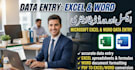 be your expert in microsoft excel and word data entry