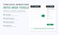 convert your excel workflow into a web app