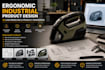 ergonomic industrial product design, 3d cad modeling and product rendering