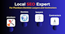 do monthly local SEO, aeo for plumbers dentists and lawyers