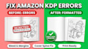 format kdp book interior and fix amazon kdp rejection errors
