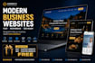 build a modern business website with custom features