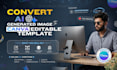 convert ai images into editable canva templates