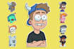 create cute individual stickers for whatsapp telegram