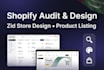 do shopify store audit, redesign zid store design  professional product listing