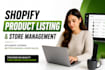 do shopify product listing, bulk product upload and optimize shopify product SEO