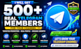 get 500 real telegram members for your channel