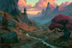 do fantasy landscape illustrations