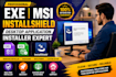 do windows msi setup installerexe packages installshield