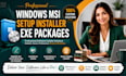 do windows msi setup installerexe packages installshield