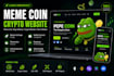 do meme coin website pepe website crypto website and  coin website