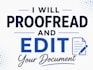 proofread and edit your document