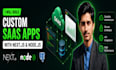 build custom saas apps with next js and node js