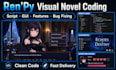 code or fix your renpy visual novel script and features