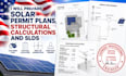 prepare solar permit plans, structural calculations and slds