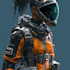 a sci fi character illustration or sci fi character