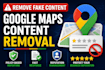 report to remove fake bad negative content links from google maps