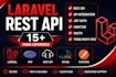 develop laravel rest API and integrate third party apis