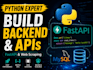 build python backend apis, fastapi services, and web scraping