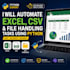 automate excel CSV and files tasks using python