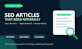 write SEO optimized ai articles and blog posts
