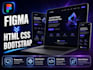 convert figma designs into HTML CSS bootstrap websites