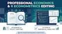 proofread economics, micro and macroeconomics, r econometrics analysis