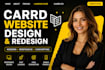 carrd website design, redesign carrd website, landing page, carrd co