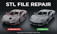 fix repair modify stl file edit obj file custom 3d model scan cleanup printing
